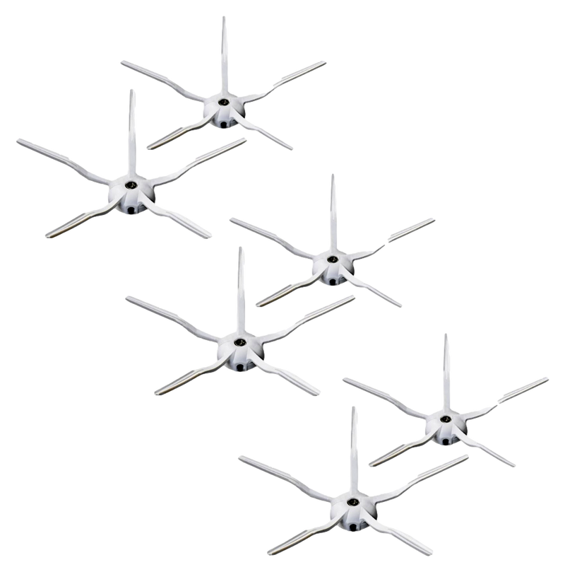 6 stk Sidebørster til Roborock Q5 Pro / Pro Plus