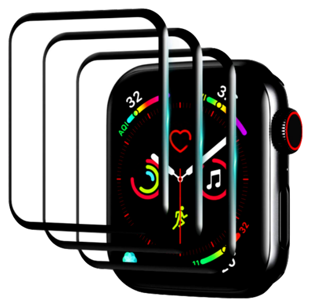 3 Stk. 3D Curved Skærmbeskyttelse / Beskyttelsesglas til Apple Watch SE - 44mm