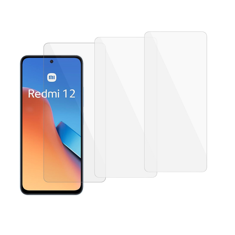3 stk Beskyttelsesglas / Skærmbeskyttelse / Glas til Xiaomi Redmi 12 5G