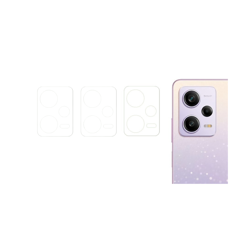 3 Stk Kamera Beskyttelsesglas til Xiaomi Redmi Note 12 Pro 5G