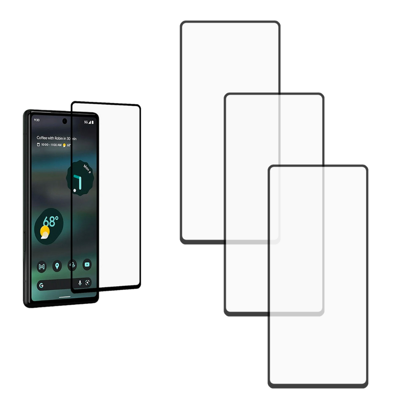 3 stk Beskyttelsesglas / Skærmbeskyttelse / 3D Glas til Google Pixel 6a