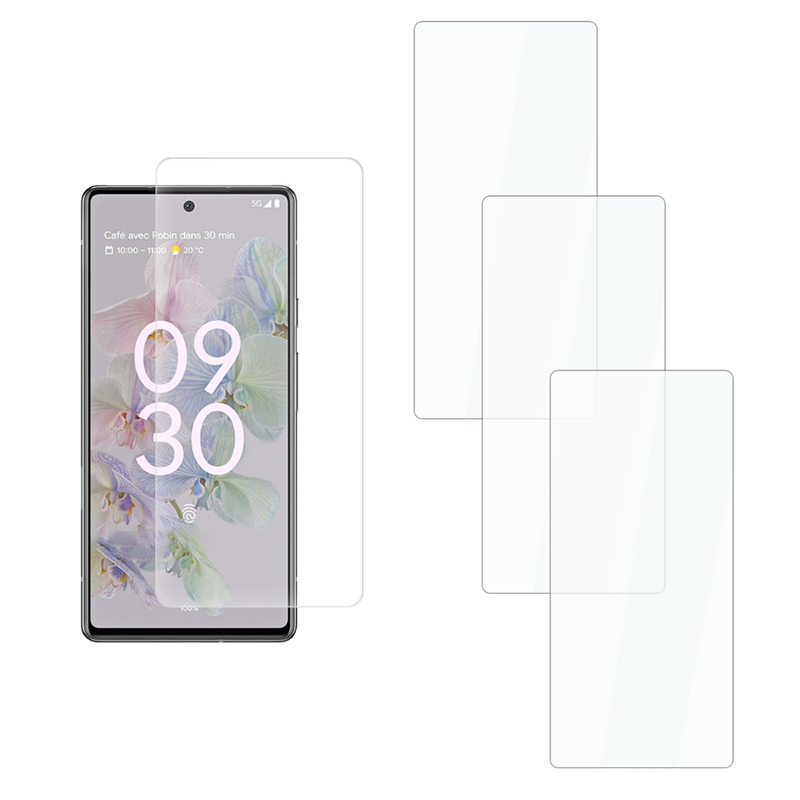 3 stk Skærmbeskyttelse / Beskyttelsesglas / Hærdet Glas til Google Pixel 6a