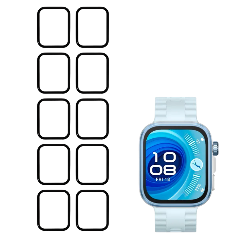 10 stk. Beskyttelsesfilm med Kant til Huawei Watch Fit 4 Pro