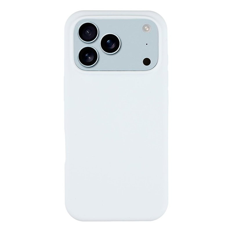 iPhone 17 Pro Silikone Cover med Blød Inderside - Hvid