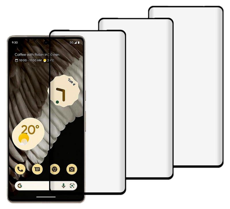 3 Stk. Beskyttelsesglas / Skærmbeskyttelse / 3D Glas til Google Pixel 7 Pro