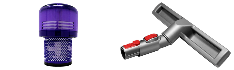 Pakke m. 1stk HEPA Filter til Dyson V11 & 1stk Parketmundstykke til Dyson V6 / V7 / V8 / V10 / V11 / V15 / V15s