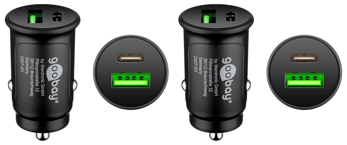 2x Dual-USB Hurtig Oplader til Bil