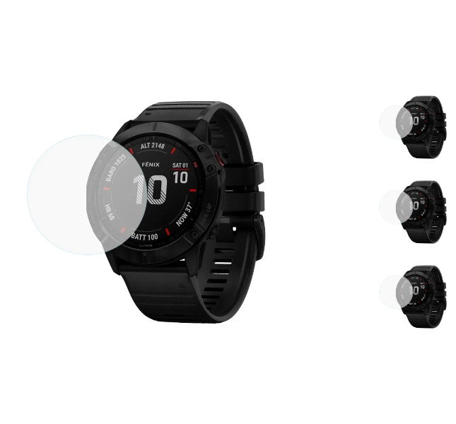 3 stk. Skærmbeskyttelse / Hærdet Beskyttelsesglas til Garmin Fenix 8 / E 43 mm