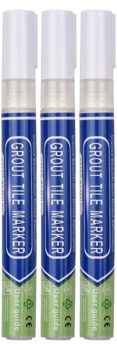 3x Fugepen til falmede fuger - Hvid