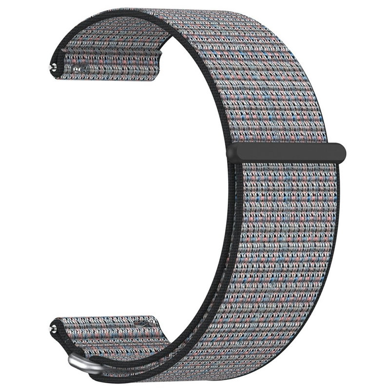 Garmin Venu X1 Rem i Nylon med Justerbar Velcro Lukning - Flerfarvet / Sort