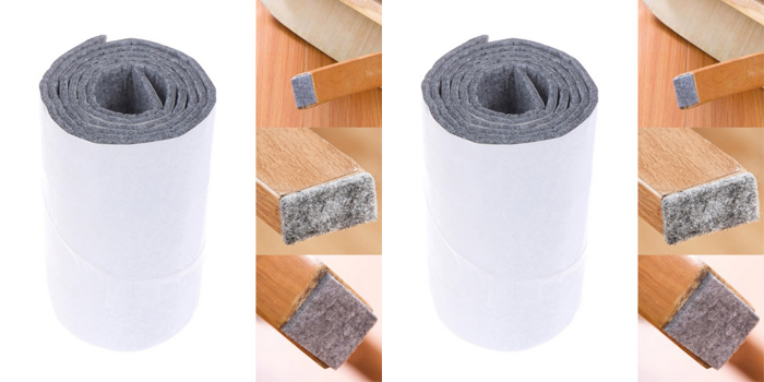 2x Selvklæbende Klip-Selv Filtpuder - 100 cm