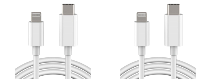 2x Opladerkabel til iPhone 13 Pro (USB-C) 2 meter