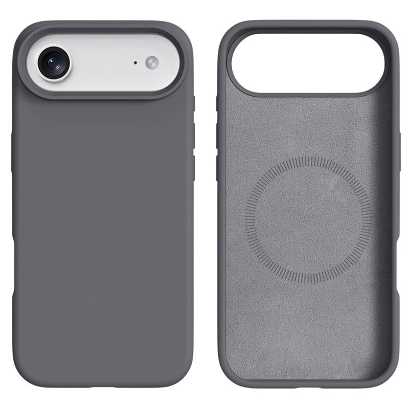 iPhone Air Silikone Cover med MagSafe og Blød Inderside - Grå