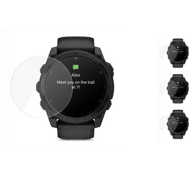 3 stk. Garmin Tactix 8 - 47mm Skærmbeskyttelse / Hærdet Beskyttelsesglas