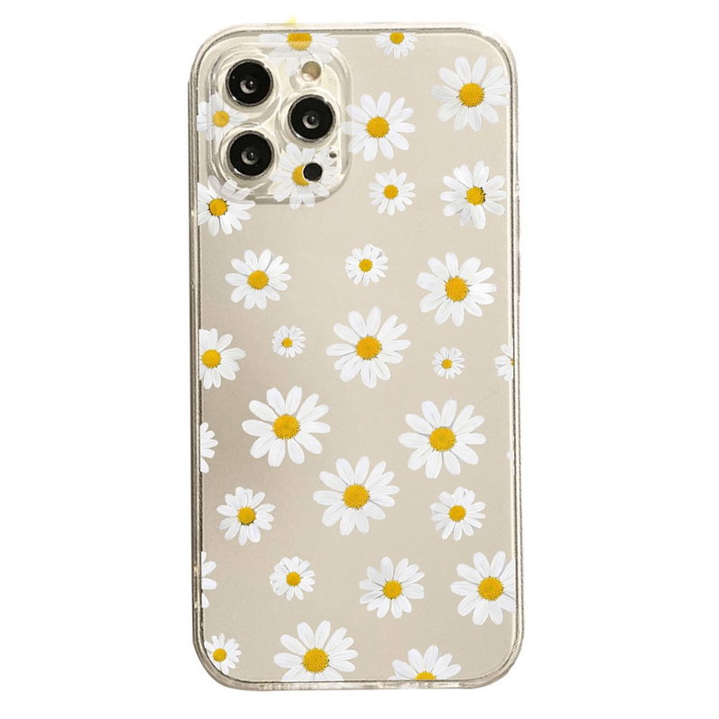 iPhone 11 Cover - blomstermønster - Gennemsigtig