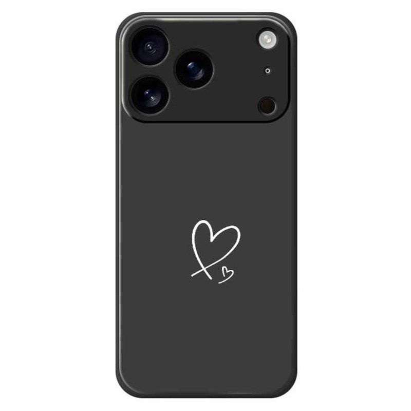 iPhone 17 Pro Silikone Cover med Hjerter