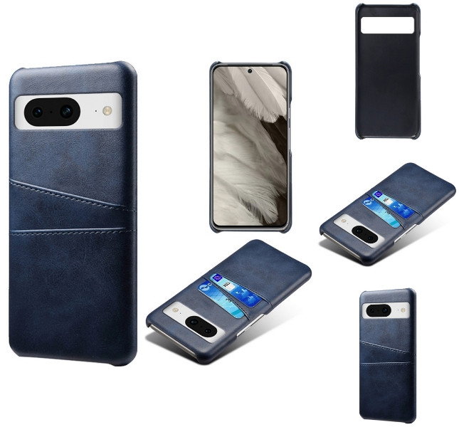 Google Pixel 8a cover med to kortlommer set forfra