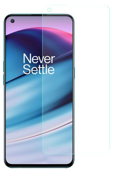 Pakke m. Graviera Flip Cover til OnePlus Nord 2 5G Sort & Skærmbeskyttelse / Hærdet beskyttelsesglas til OnePlus Nord 2 5G