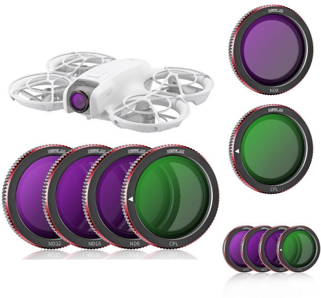 DJI Neo drone med filter påmonteret