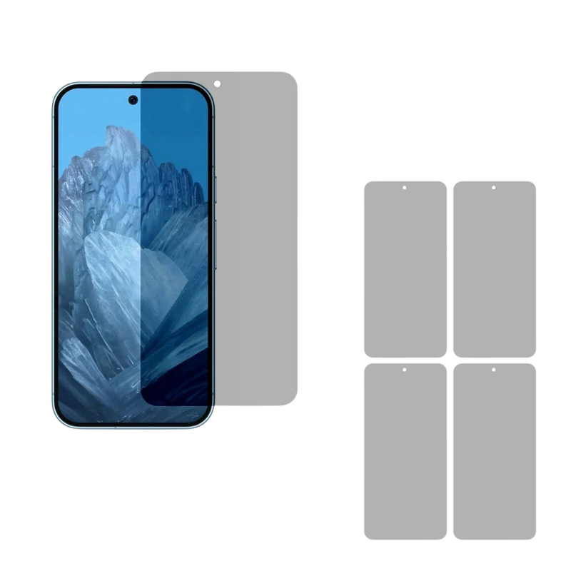 4 stk. Google Pixel 9 / 9 Pro Privacy Beskyttelsesglas / Skærmbeskyttelse