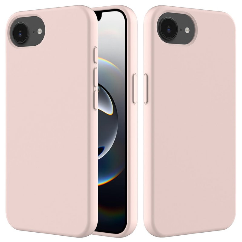Silikone Cover til iPhone 16e / 17e Silikone Cover med Blød Inderside - Lyserød