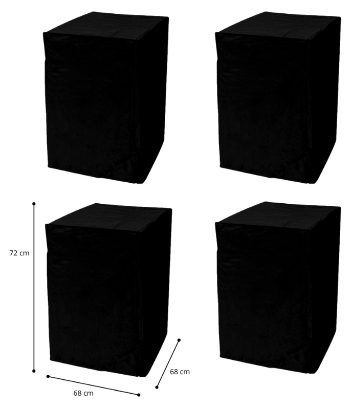 4 Stk. Overtræk til Havestole - 68 x 68 x 72 cm