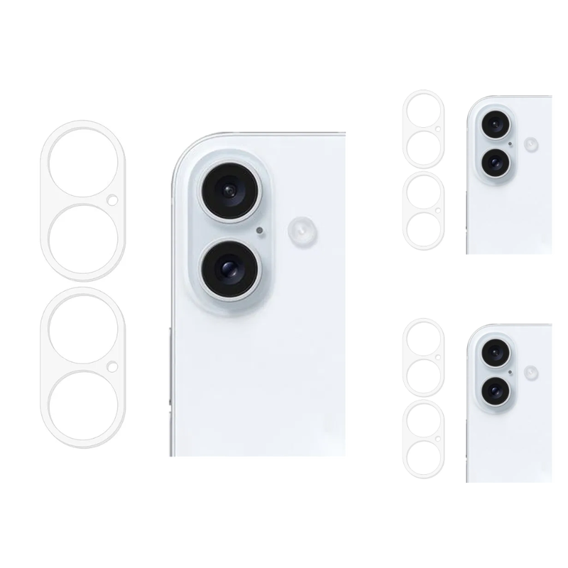 4 stk. iPhone 16/16 Plus Kamera Skærmbeskyttelse / Beskyttelsesglas