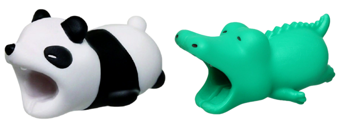 Pakke m. Kabel Beskytter Dyr Panda & Kabel Beskytter Dyr Krokodille