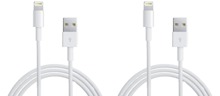 2x Oplader Kabel til iPhone X - 2 meter