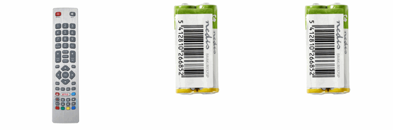 Pakke m. Fjernbetjening til Sharp Aquos TV & 2x 2-Pak AAA Batterier