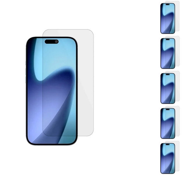 5 stk. iPhone 17 Pro Skærmbeskyttelse / Beskyttelsesglas