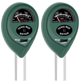 2 Stk Batteriløs Fugt- & PH måler til Jord