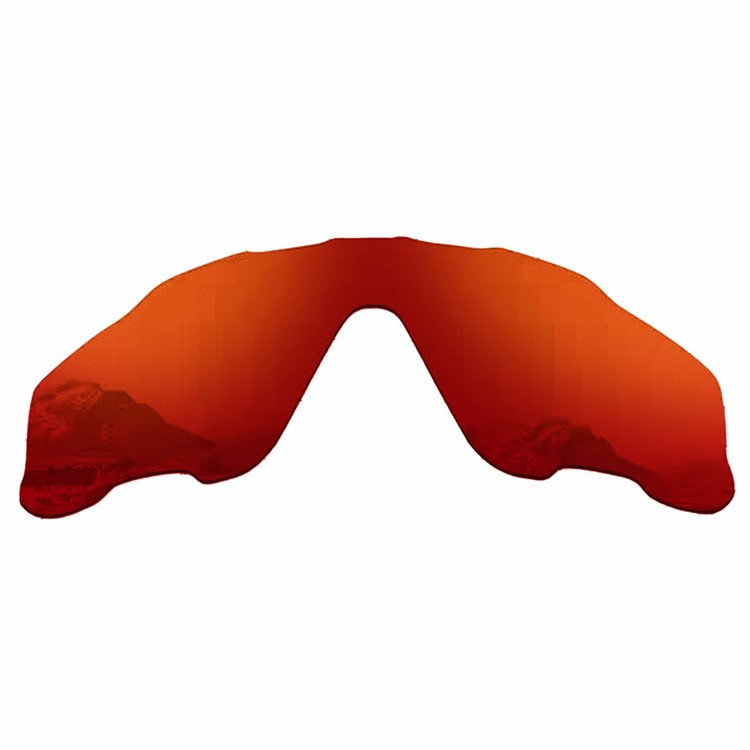 Røde udskiftningslinser til Oakley Jawbreaker visning forfra