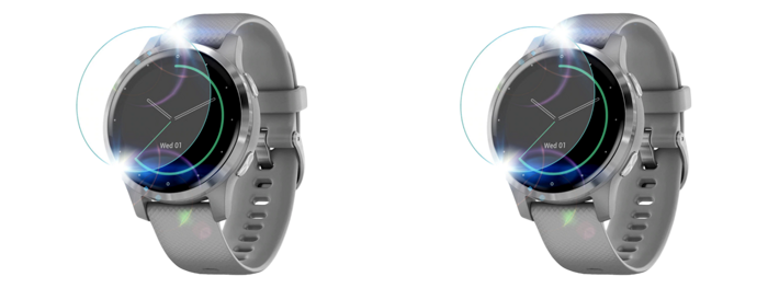 2x Beskyttelsesfilm til Garmin Vivoactive 4S
