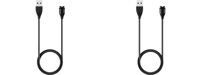 2x Oplader kabel til Garmin Fenix 6/6 Pro / 6S/6S Pro / 6X/6X Pro