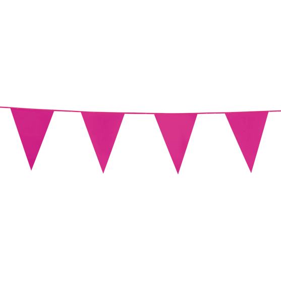 Vimpel Guirlande - Perfekt til Havefest-Pink