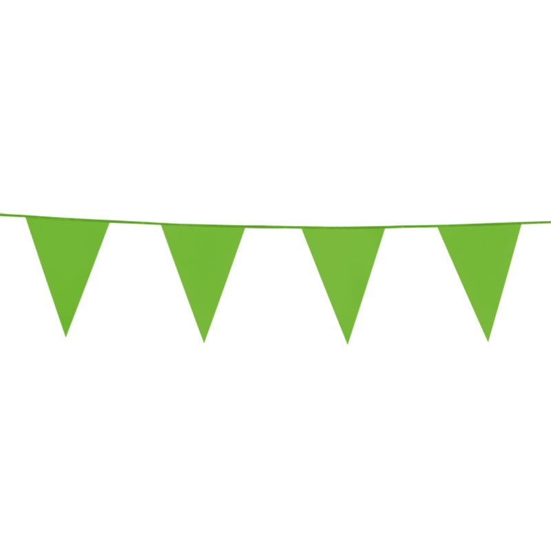 Vimpel Guirlande - Perfekt til Havefest-Grøn