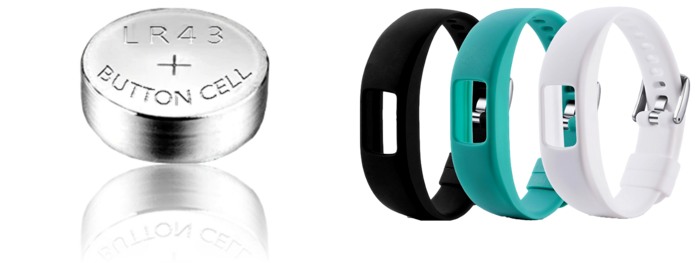 Pakke m. Batteri til Garmin Vivofit 4 & Garmin Vivofit 4 Rempakke