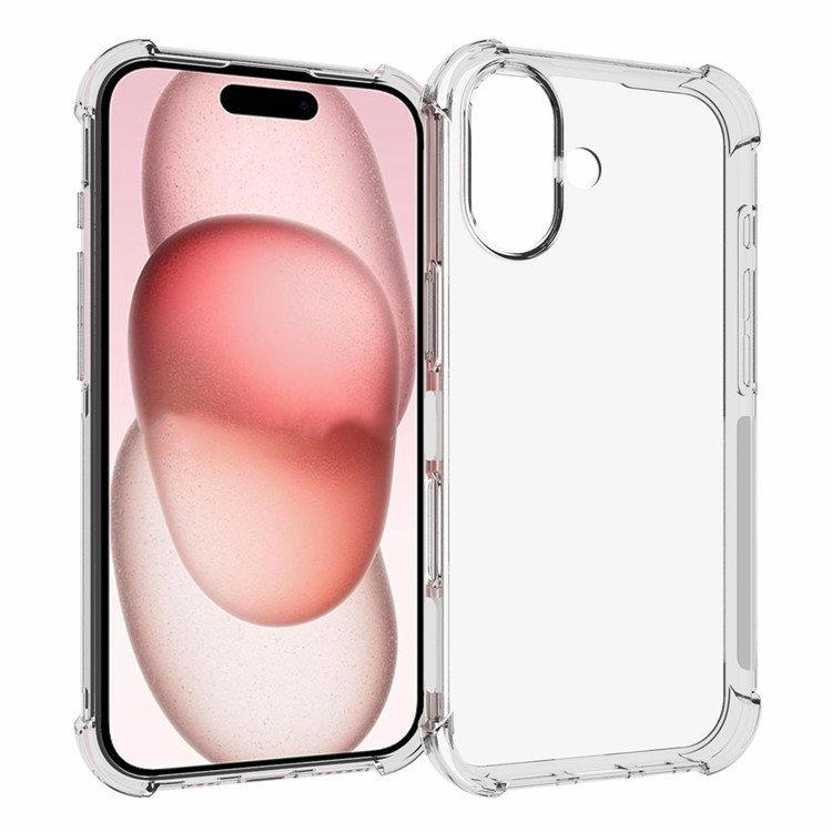 Gennemsigtigt TPU cover til iPhone 16 bagside