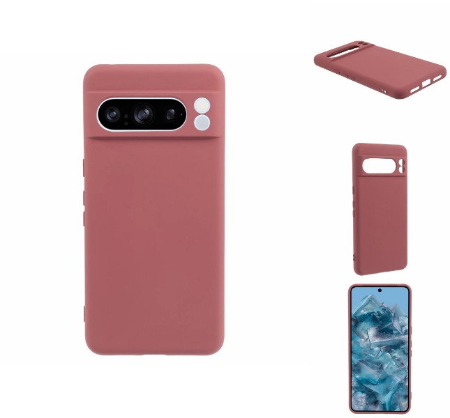 Google Pixel 8 Pro Beskyttelsescover Rød forside