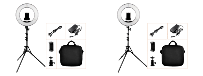 2x XXL Stort Ring Light med Stativ