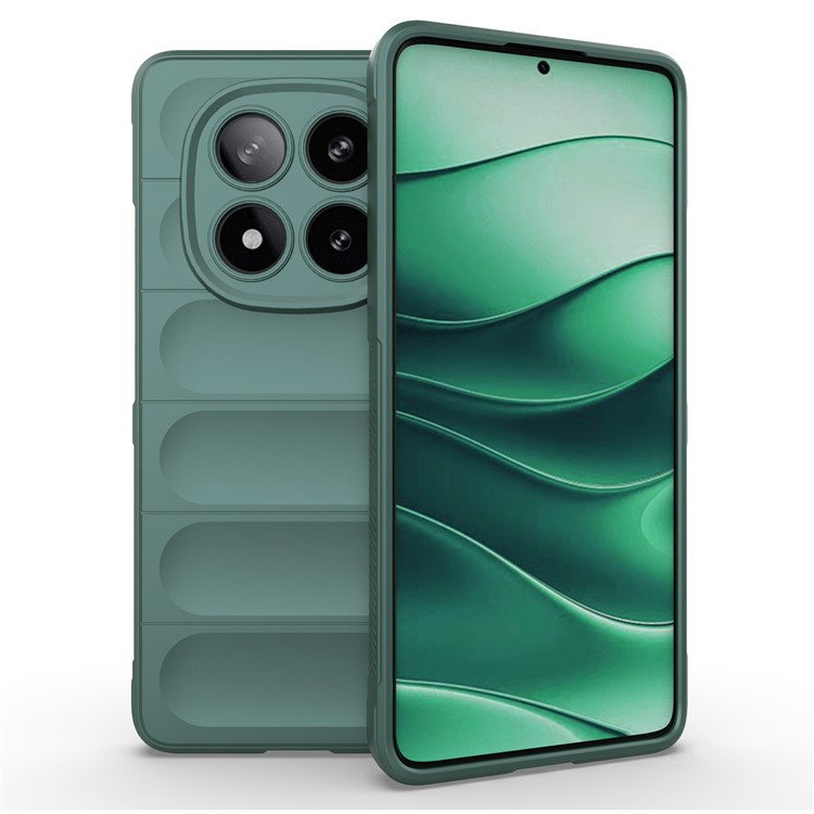 Xiaomi Redmi Note 14 Pro 5G Wave Silikone Cover - Grøn