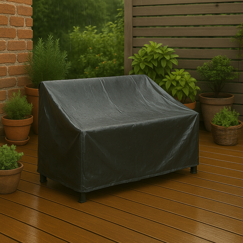 2x Overtræk til 2 Personers Havesofa / Bænk - 134 x 66 x 89 cm
