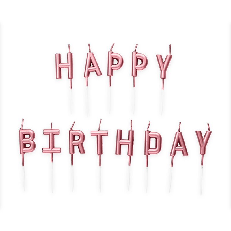Happy Birthday Fødselsdagslys til Kagepynt