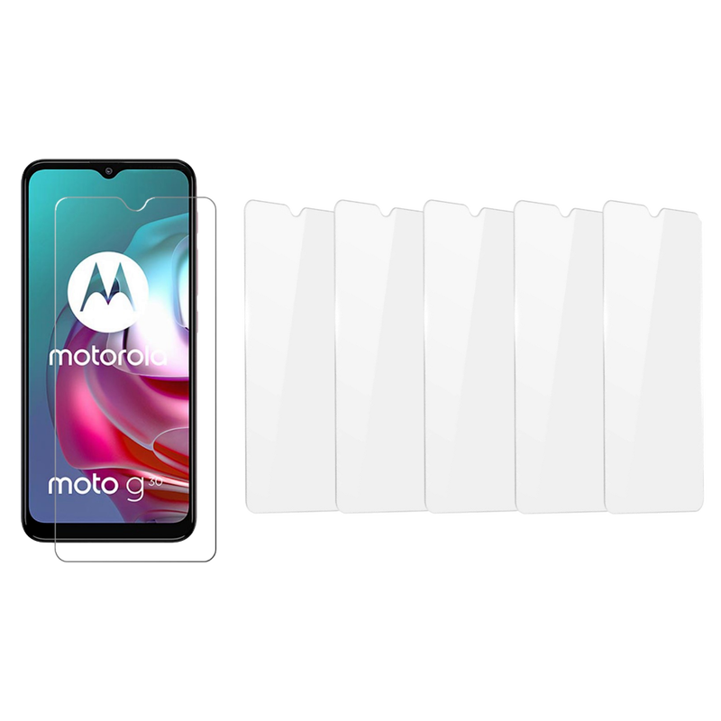 5 Stk. Skærmbeskyttelse / Hærdet Beskyttelsesglas til Motorola Moto G10 / G20 / G30
