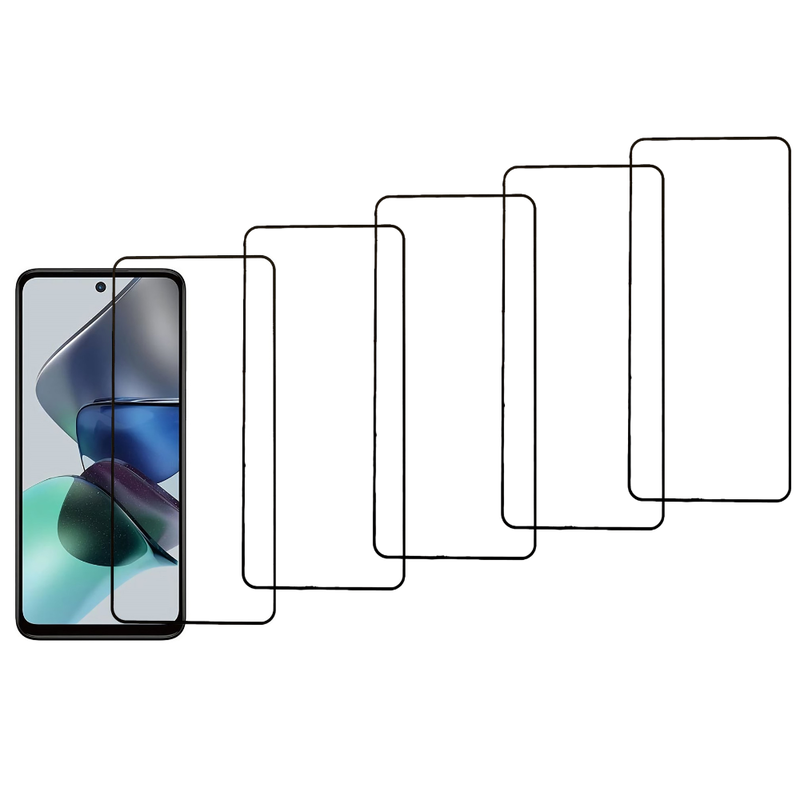 5 Stk Motorola Moto G13 / G23 / G53 3D Glas / Beskyttelsesglas / Skærmbeskyttelse