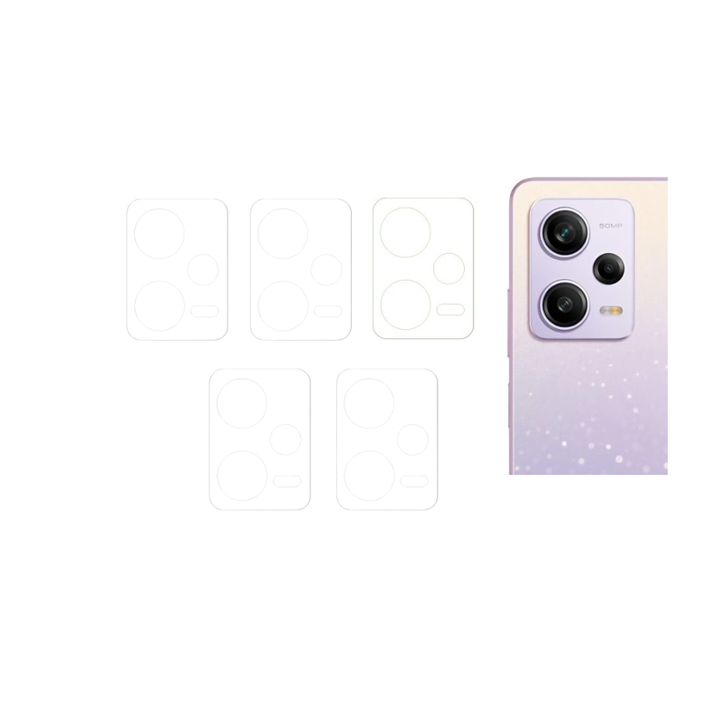 5 Stk Kamera Beskyttelsesglas til Xiaomi Redmi Note 12 Pro 5G