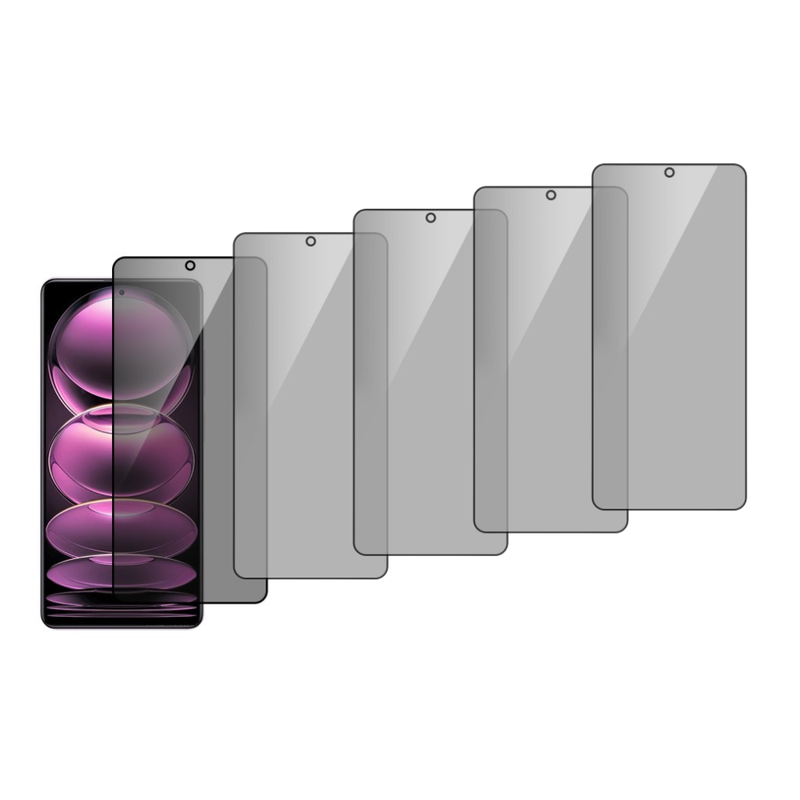 5 Stk Skærmbeskyttelse / Privacy Glas til Xiaomi Redmi Note 12 Pro 5G