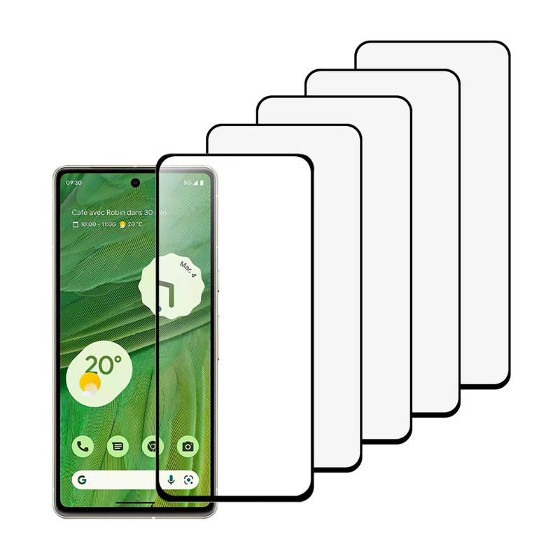 5 stk. Beskyttelsesglas / Skærmbeskyttelse / 3D Glas til Google Pixel 7
