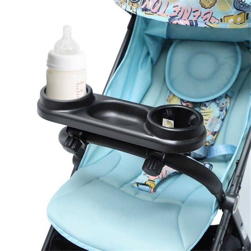 Snackbakke med Kopholder til Klapvogn – Sort